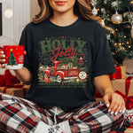 Holly Jolly Retro Christmas DTF Transfer DTF Heat Press Transfer from Sweet Tee Transfers
