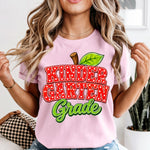 APPLE Kindergarten Grade DTF Transfer DTF Heat Press Transfer from Sweet Tee Transfers