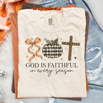 God Is Faithful in Every Season DTF Transfer DTF Heat Press Transfer from Sweet Tee Transfers