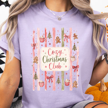 Cozy Christmas Club DTF Transfer DTF Heat Press Transfer from Sweet Tee Transfers