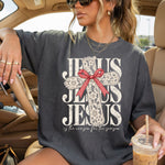 Jesus Is the Reason for the Season Lace Cross DTF Transfer DTF Heat Press Transfer from Sweet Tee Transfers