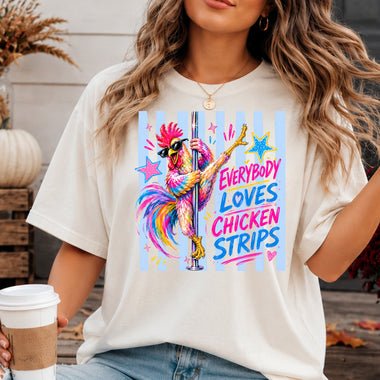 Everybody Loves Chicken Strips DTF Transfer DTF Heat Press Transfer from Sweet Tee Transfers