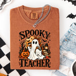 Spooky Teacher with Books DTF Transfer DTF Heat Press Transfer from Sweet Tee Transfers
