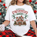 North Pole Gingerbread Bakery DTF Transfer DTF Heat Press Transfer from Sweet Tee Transfers