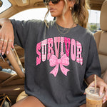 Survivor with Bow DTF Transfer DTF Heat Press Transfer from Sweet Tee Transfers