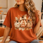 Fall Pumpkins Faux Stitching DTF Transfer DTF Heat Press Transfer from Sweet Tee Transfers