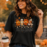 Tis the Season Football Pumpkin Leaf with Scarves DTF Transfer DTF Heat Press Transfer from Sweet Tee Transfers