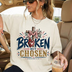 Broken but Chosen Ephesians 2:10 DTF Transfer DTF Heat Press Transfer from Sweet Tee Transfers