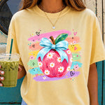 Back to School Brushstroke Apple DTF Transfer DTF Heat Press Transfer from Sweet Tee Transfers