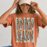 Pumpkin Season Striped DTF Transfer DTF Heat Press Transfer from Sweet Tee Transfers