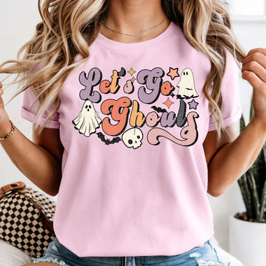 Let's Go Ghouls Distressed DTF Transfer DTF Heat Press Transfer from Sweet Tee Transfers