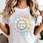 God Says You Are DTF Transfer DTF Heat Press Transfer from Sweet Tee Transfers