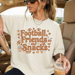 Football, Friends and Snacks DTF Transfer DTF Heat Press Transfer from Sweet Tee Transfers