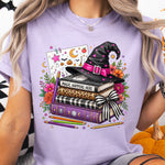 Halloween Book Stack Magic Happens Here DTF Transfer DTF Heat Press Transfer from Sweet Tee Transfers