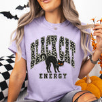 Black Cat Energy Polka Dots DTF Transfer DTF Heat Press Transfer from Sweet Tee Transfers