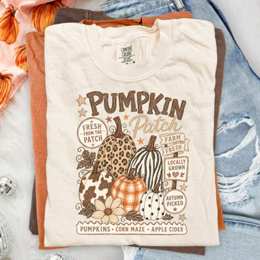 Pumpkin Patch Fall Harvest DTF Transfer DTF Heat Press Transfer from Sweet Tee Transfers