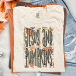 Jesus and Pumpkins Camo DTF Transfer DTF Heat Press Transfer from Sweet Tee Transfers