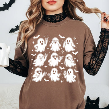 Silly Ghosts Halloween White DTF Transfer DTF Heat Press Transfer from Sweet Tee Transfers