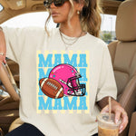 MAMA Football Striped DTF Transfer DTF Heat Press Transfer from Sweet Tee Transfers