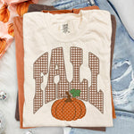 Fall Checkered Pumpkin Polka Dot DTF Transfer DTF Heat Press Transfer from Sweet Tee Transfers