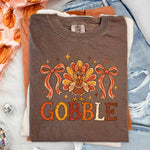 Gobble Fall Bows DTF Transfer DTF Heat Press Transfer from Sweet Tee Transfers