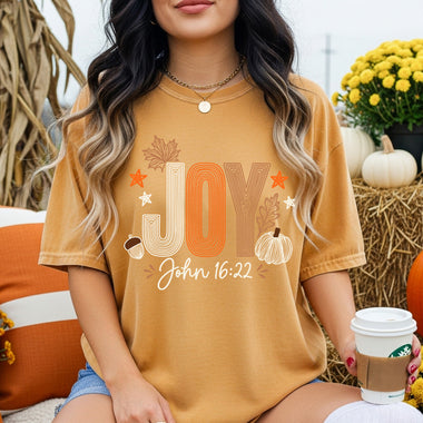 Joy Fall DTF Transfer DTF Heat Press Transfer from Sweet Tee Transfers
