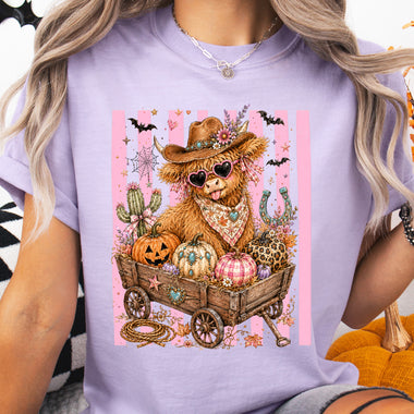 Preppy Fall Highland Cow DTF Transfer DTF Heat Press Transfer from Sweet Tee Transfers