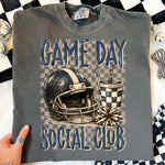 Game Day Social Club Checkered DTF Transfer DTF Heat Press Transfer from Sweet Tee Transfers