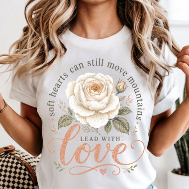 Lead with Love DTF Transfer DTF Heat Press Transfer from Sweet Tee Transfers