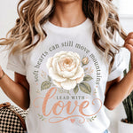 Lead with Love DTF Transfer DTF Heat Press Transfer from Sweet Tee Transfers