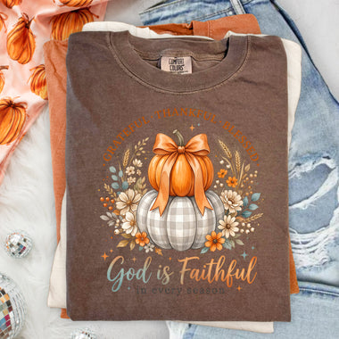 God Is Faithful in Every Season Fall DTF Transfer DTF Heat Press Transfer from Sweet Tee Transfers