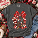 Christmas Santa Charm Bow DTF Transfer DTF Heat Press Transfer from Sweet Tee Transfers