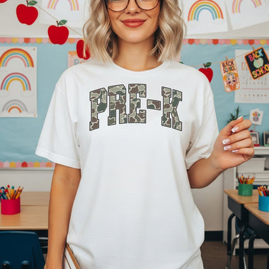 Camo Pre-K DTF Transfer DTF Heat Press Transfer from Sweet Tee Transfers