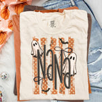 Halloween Ghost NANA Striped DTF Transfer DTF Heat Press Transfer from Sweet Tee Transfers