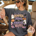 Pumpkin Kisses and Haunted Wishes DTF Transfer DTF Heat Press Transfer from Sweet Tee Transfers