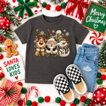Camo Santa Reindeer and Snowman Christmas DTF Transfer DTF Heat Press Transfer from Sweet Tee Transfers