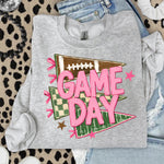 Pink Game Day Pennants DTF Transfer DTF Heat Press Transfer from Sweet Tee Transfers