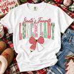 Coquette Santa's Favorite Lunch Lady DTF Transfer DTF Heat Press Transfer from Sweet Tee Transfers