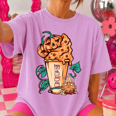 Pumpkin Spice Melting Pumpkin DTF Transfer DTF Heat Press Transfer from Sweet Tee Transfers