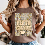 Fifth Grade Camo Striped Pencil DTF Transfer DTF Heat Press Transfer from Sweet Tee Transfers