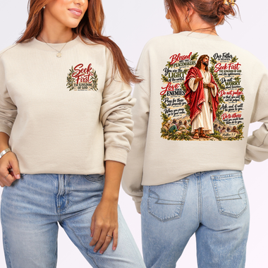 Seek First the Kingdom of God DTF Transfer DTF Heat Press Transfer from Sweet Tee Transfers