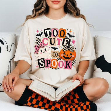 Too Cute to Spook DTF Transfer DTF Heat Press Transfer from Sweet Tee Transfers