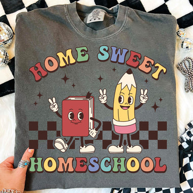 Home Sweet Homeschool DTF Transfer DTF Heat Press Transfer from Sweet Tee Transfers