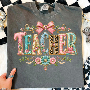 Teacher Pastels DTF Transfer DTF Heat Press Transfer from Sweet Tee Transfers