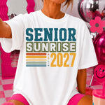 Senior Sunrise 2027 DTF Transfer DTF Heat Press Transfer from Sweet Tee Transfers