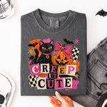Creep It Cute Black Cat DTF Transfer DTF Heat Press Transfer from Sweet Tee Transfers