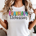 Pharmacy Technician Brights DTF Transfer DTF Heat Press Transfer from Sweet Tee Transfers