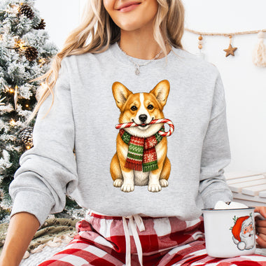 Christmas Dog Corgi DTF Transfer DTF Heat Press Transfer from Sweet Tee Transfers