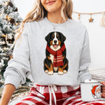 Christmas Dog Bernese Mountain Dog DTF Transfer DTF Heat Press Transfer from Sweet Tee Transfers