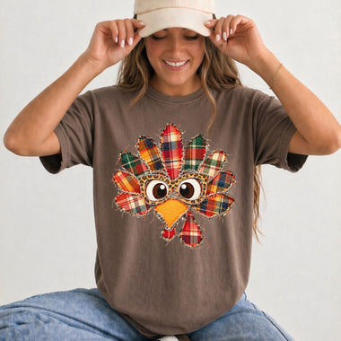 Plaid Turkey DTF Transfer DTF Heat Press Transfer from Sweet Tee Transfers